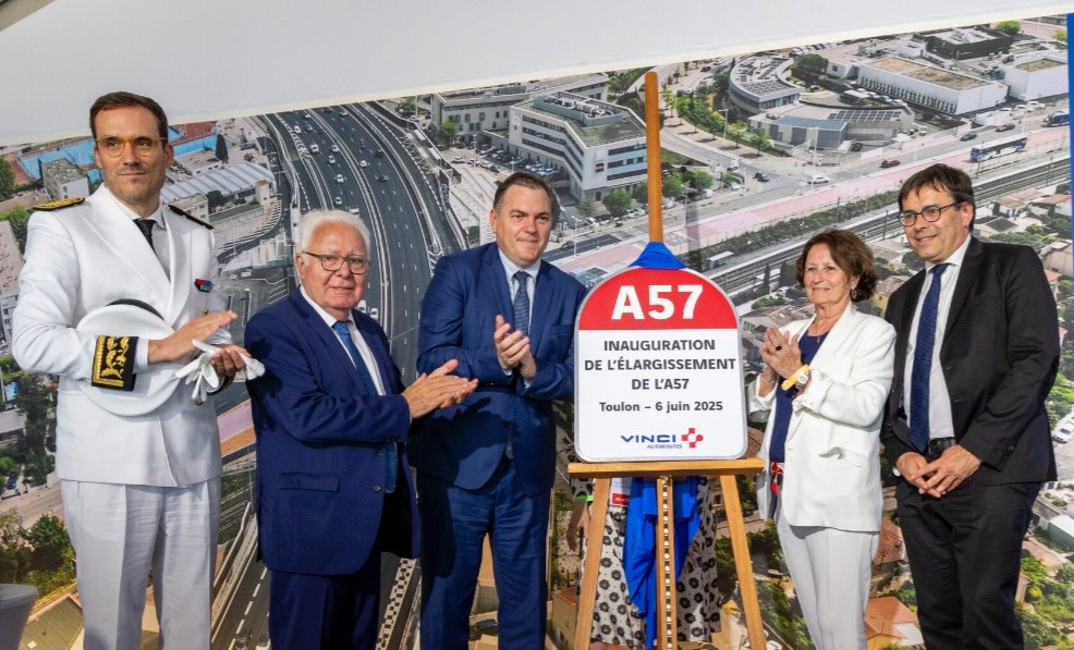 Inauguration de l&#039;élargissement de l&#039;A57 en présence de Céline Bartoloméo